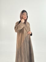 عباية دانيا بقماش شامواه مع شامواه برسم بني