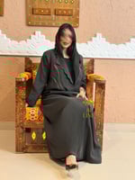 اليوم الوطني بليزر | عباية علو بقماش كريب كوري بتط...