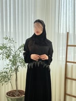 عباية اغادير بقماش مخمل كوري تدخيلات جاكار شتوي اس...