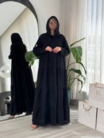 عباية مينا | طبقات صيفي اسود
