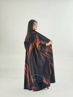 عباية رفاء بقماش مخمل اندنوسي برسم بني