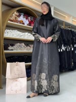 عباية ايلول بقماش جاكار بيج