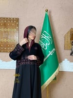 اليوم الوطني | عباية رؤية بقماش كريب الابداع بتطري...