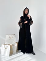 Winter collection ا عباية غيوم مخمل اكمام جاكار -...