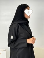 تشكيلة شتاء 2024 - عباية فيتوريا جوخ تطريز اسود