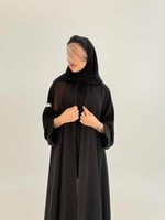 عباية سلطانه بقماش انترنت كويتي بتطريز ناعم كم ضيق...