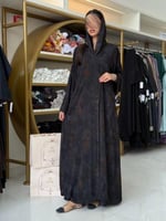 عباية نسرين بقماش شيفون (دبل فيس )