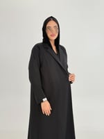 بليزر | طقم الاناقة فرح بقماش كريب باربي اسود