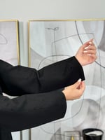 عباية عذب ا كريب الاناقه تدخيلات المخملي اسود