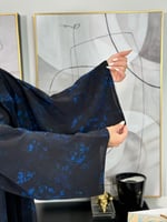 عباية بوند جهة اسود وجهه نيلي