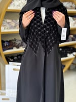 تشكيلة شتاء 2025 - عباية اكنان بقماش كريب الابداع...