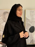 عباية سلمى ا بليزر اسود