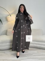 تشكيلة رمضان l عباية عهود بقماش حرير مغسول مطرز كر...