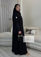 عباية غزال انترنت بشك هاري ناعم - اسود