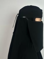 نقاب بقماش كوري بخط مائل - وسط