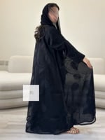 l Eid collection عباية اورجنزا تطريز اوراق شجر اسو...