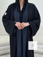 جديد الصيف l عباية مياده دبل فيس - اسود وكحلي