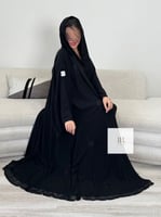 عباية سلطانة - تطريز اسود