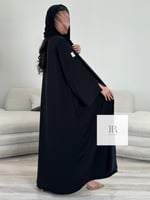 جديد الصيف l عباية مياده دبل فيس - اسود وكحلي