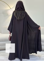 عباية بلاك بيري دبل كلوش - بني محروق