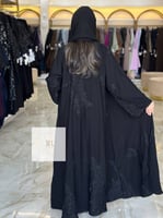 تشكيلة الصيف | عباية كريب المملكة بتطريز اسود