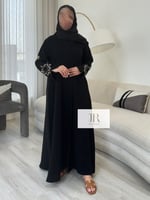 عباية ايفانا بقماش كريب الابداع صيفي بشك نجمه ملون...