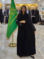 عباية كريب الكوبرا تدخيلات الاورجنزا تطريز روبيان...