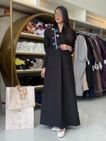 بليزر | ورد بقماش كريب باربي مبطن بساتان مزين بحيا...