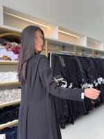 عباية سوار بليزر رسمي مزين بشك بقماش انترنت