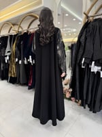 عباية ليانا بقماش كريب الابداع تدخيلات جاكار