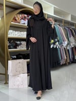 عباية رغده بقماش انترنت ببنسات وازره زينه