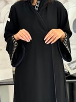 عباية فيور | اسود مع كحلي