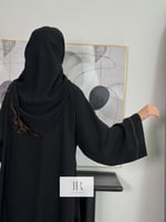 عباية مهجه - اسود تطريز اسود