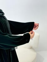 عباية تاليا مخمل كسرات كوري زيتي