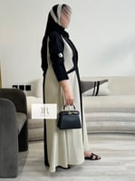 عباية حوراء l بليزر سبيشال بيج وكتان - اسود (3)