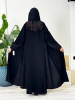 عباية هتان ا كريب الابداع مع كريب مربعات