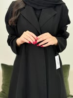 عباية غدير ا بليزر كريب الاناقة كاروهات دوائر