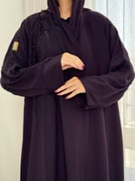 عباية مريم | بقماش بلاك بيري نص كلوش موف