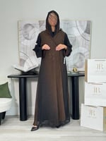 عباية وهج | بني أكمام اسود