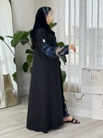 عباية روانا ا كريب حرير تدخيلات دانسون