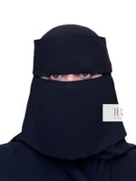 نقاب بقماش كوري قصير | غطوة ، مغاط مائل