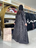 عباية سدرا بقماش تفته ناعم بتل ترتر