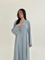 عباية نوريه بقماش كريب انترنت بارد بتخريم كمبيوتر...