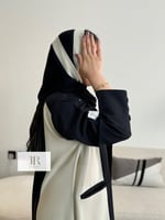 عباية حوراء l بليزر سبيشال بيج وكتان - اسود (3)