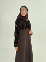 عباية ديانا بقماش مخمل برسم تدخيلات جاكار عودي