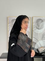 عباية كامله | كريب الاناقة تدخيلات مقلم ترابي