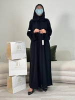 عباية عروب ا كويتي بقماش انترنت اسود