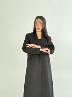 بليزر | عباية الهنوف بقماش كريب ايطالي تدخيلات مرب...