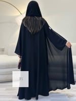 عباية بلاك بيري دبل كلوش - اسود