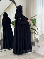 عباية مينا | طبقات صيفي اسود